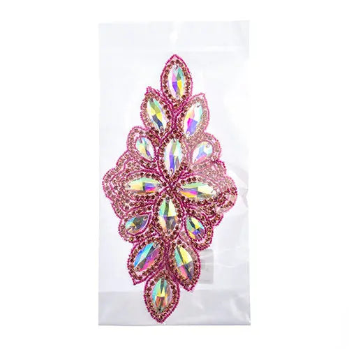 Crystal Motif Diamond Flower 115x230mm 