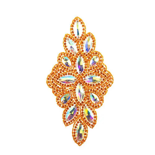 Crystal Motif Diamond Flower 115x230mm 