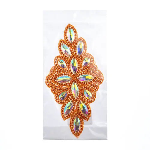 Crystal Motif Diamond Flower 115x230mm 