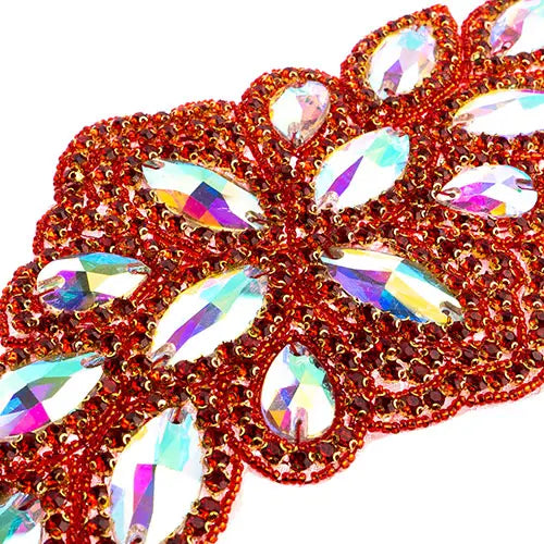 Crystal Motif Diamond Flower 115x230mm 