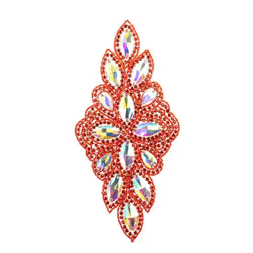 Crystal Motif Diamond Flower 115x230mm 