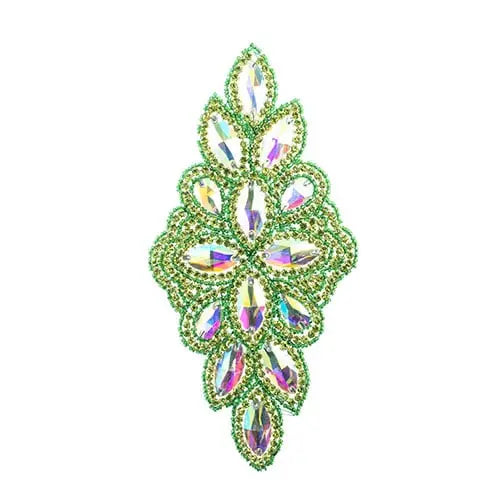 Crystal Motif Diamond Flower 115x230mm 