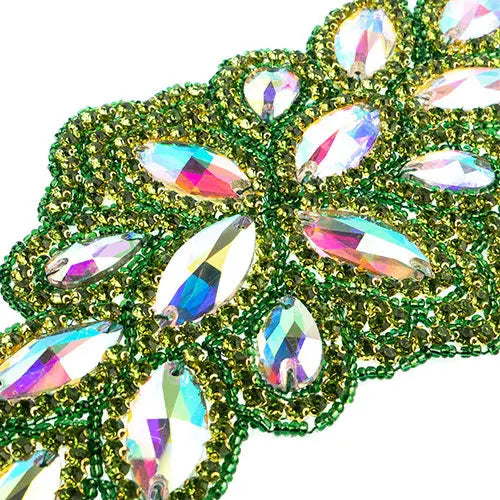 Crystal Motif Diamond Flower 115x230mm 