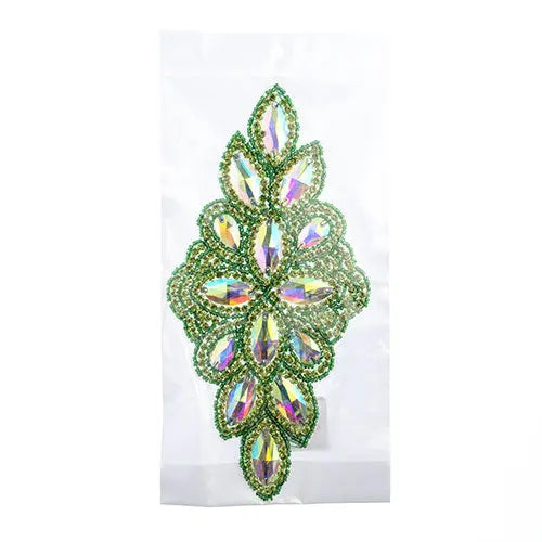 Crystal Motif Diamond Flower 115x230mm 