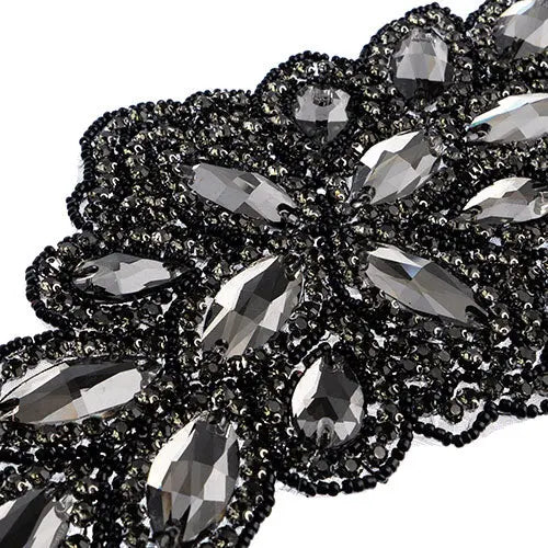 Crystal Motif Diamond Flower 115x230mm 