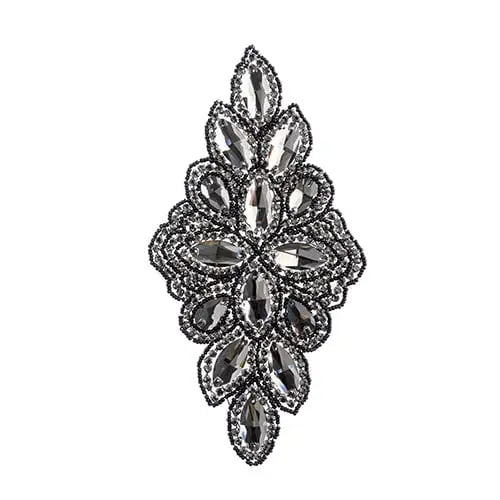 Crystal Motif Diamond Flower 115x230mm 