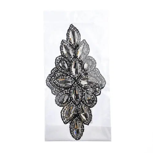 Crystal Motif Diamond Flower 115x230mm 