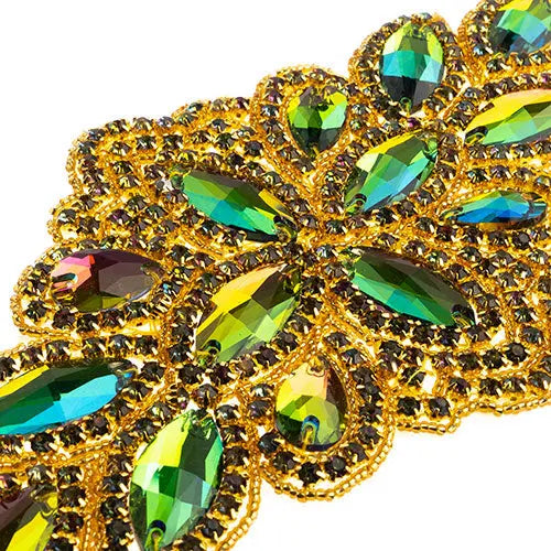 Crystal Motif Diamond Flower 115x230mm 