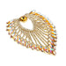 Crystal Motif Flare 11.2x8.5cm Aurora Borealis Gold Casing - Cosplay Supplies Inc