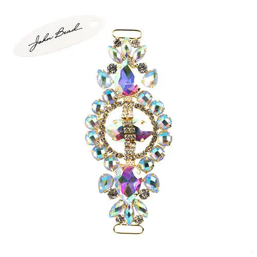 Crystal Motif Cosmos 13.5x5.7cm Aurora Borealis Gold Casing