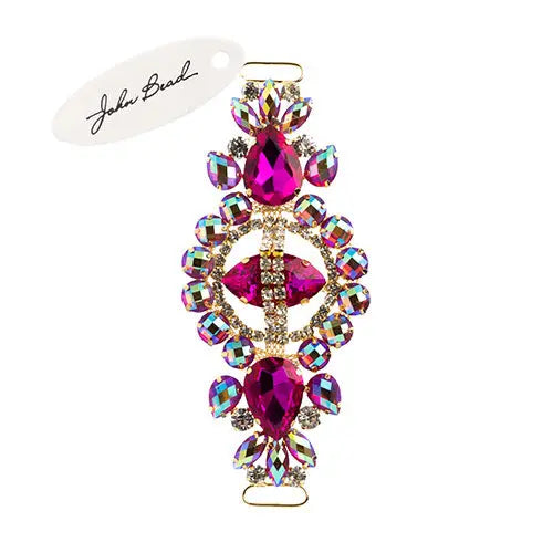 Crystal Motif Cosmos 13.5x5.7cm Aurora Borealis Gold Casing