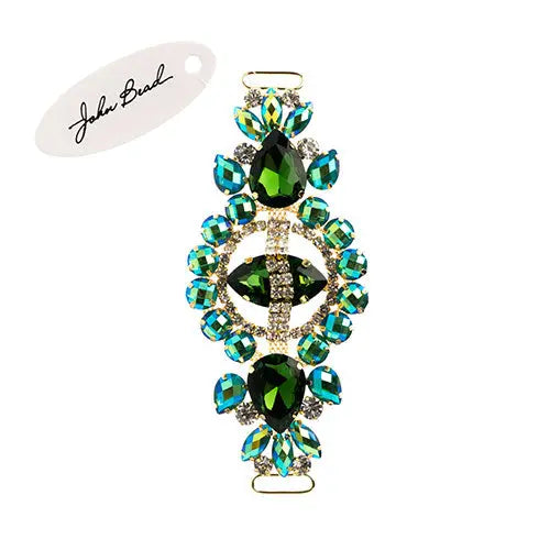 Crystal Motif Cosmos 13.5x5.7cm Aurora Borealis Gold Casing