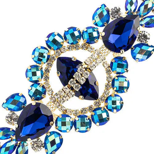 Crystal Motif Cosmos 13.5x5.7cm Aurora Borealis Gold Casing