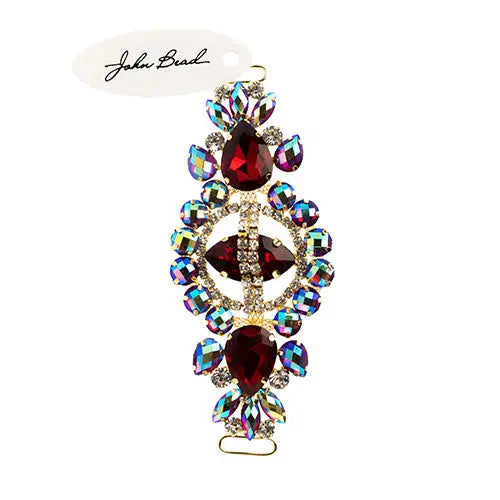 Crystal Motif Cosmos 13.5x5.7cm Aurora Borealis Gold Casing