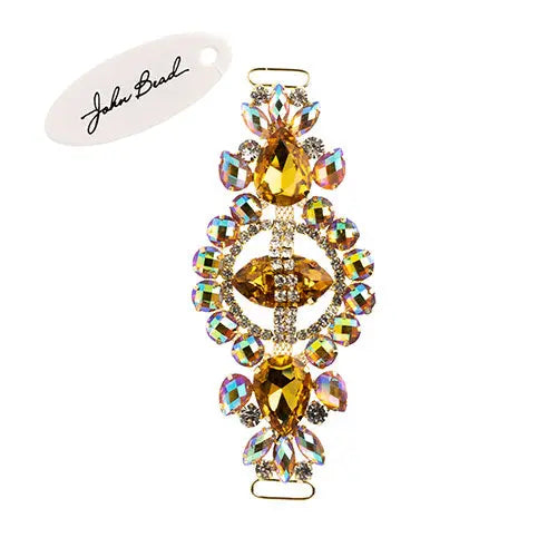 Crystal Motif Cosmos 13.5x5.7cm Aurora Borealis Gold Casing