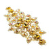 Crystal Motif Dazzling Daisy 19x9cm Aurora Borealis Gold Casing - Cosplay Supplies Inc