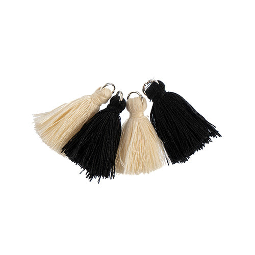 Poly Cotton Tassels (4pcs) 1in