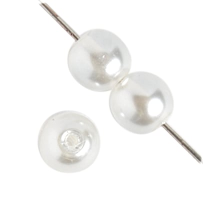 Glass Pearl 4mm 20"-1200 Pieces Strung