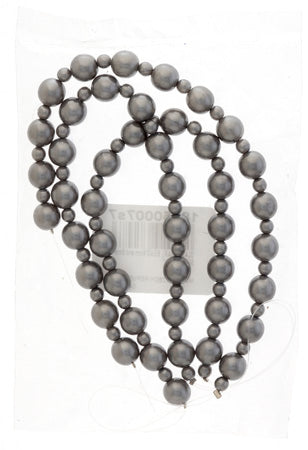 Glass Pearl Bead 4mm And 8mm Silver Grey