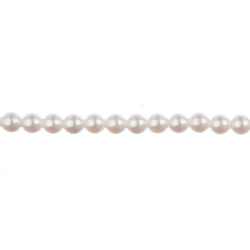 Czech Glass Imitation Pearls 8in Strand 4mm Iridescent  45pcs