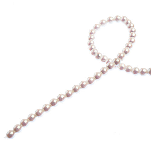 Czech Glass Imitation Pearls 8in Strand 4mm Iridescent  45pcs