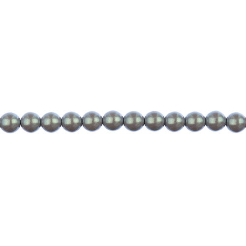 Czech Glass Imitation Pearls 8in Strand 4mm Iridescent  45pcs