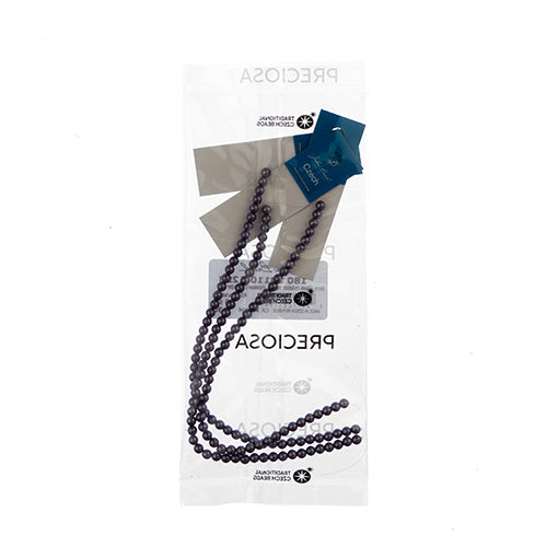 Czech Glass Imitation Pearls 8in Strand 4mm Iridescent  45pcs