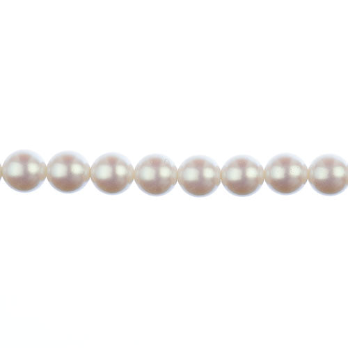 Czech Glass Imitation Pearls 8in Strand 10mm Iridescent  18pcs
