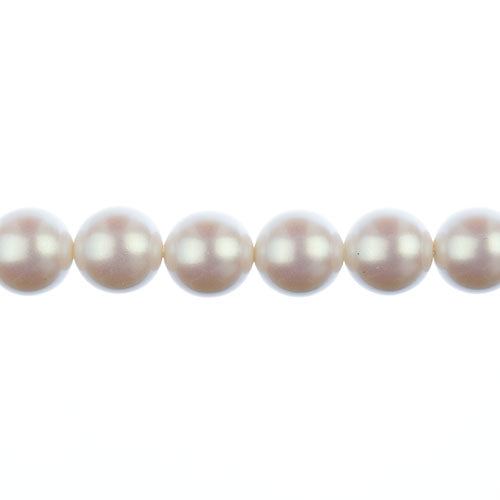 Czech Glass Imitation Pearls 8in Strand 14mm Iridescent  13pcs