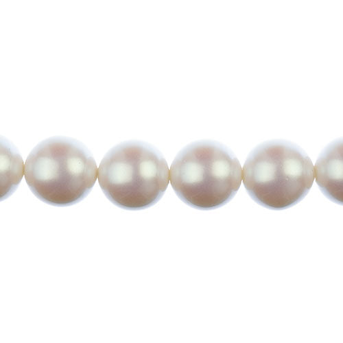 Czech Glass Imitation Pearls 8in Strand 16mm Iridescent  11pcs