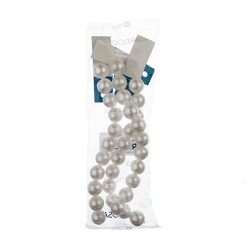 Czech Glass Imitation Pearls 8in Strand 16mm Iridescent  11pcs