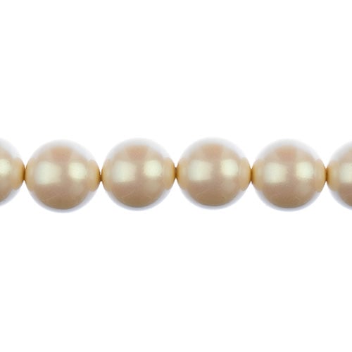 Czech Glass Imitation Pearls 8in Strand 16mm Iridescent  11pcs