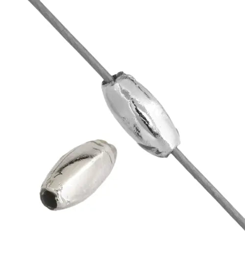 Craft Pearls Silver 3x6mm Oval