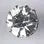 Rhinestone Button 9mm Round Silver Crystal Single Stone