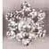 Rhinestone Button Star Silver/Crystal 27mm Nickel Free