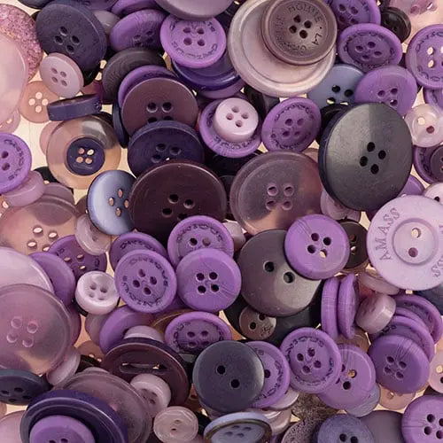 Nutton But Buttons 130g Tube Mixed Sizes Resin 