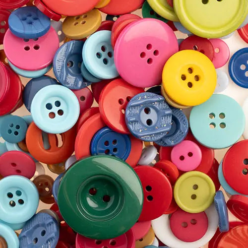 Nutton But Buttons 130g Tube Mixed Sizes Resin 