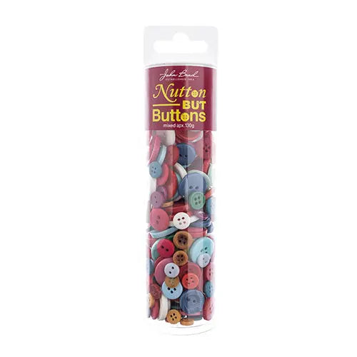 Nutton But Buttons 130g Tube Mixed Sizes Resin - Cosplay Supplies Inc