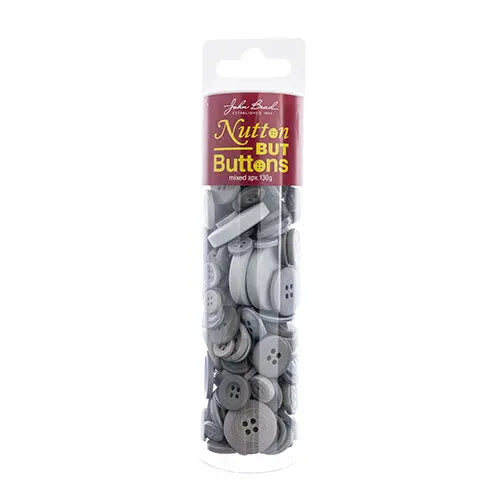 Nutton But Buttons 130g Tube Mixed Sizes Resin - Cosplay Supplies Inc