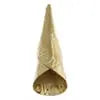Cones Embossed 64mm Brass Plated Aluminum - Pow-wow Tulip Pattern