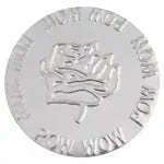 Embossed Flat Plate Aluminum 64mm Cones - Pow-wow Tulip Pattern - Cosplay Supplies Inc