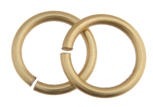 Chain Maille Jump Ring 18ga  5.9mm I.D. 75pcs Non-tarnish Brass