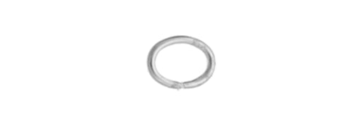 Jump Ring Oval 4x5mm OD 21ga Silver Lead Free / Nickel Free - Cosplay Supplies Inc