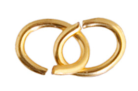 Jump Ring Oval 4x5mm OD 21ga Nickel Free
