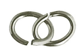 Jump Ring Oval 4x5mm OD 21ga Nickel Free