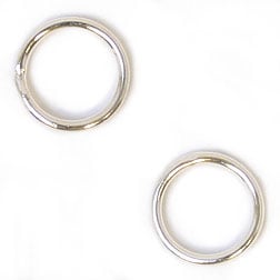 Jump Ring Round 8mm OD 19ga Soldered Lead Free / Nickel Free