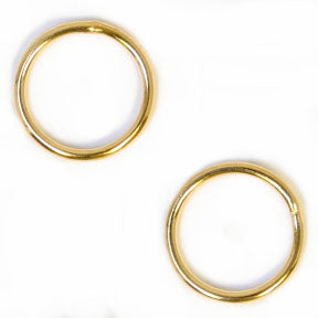 Jump Ring Round 10mm OD 19ga Soldered Lead Free / Nickel Free - Cosplay Supplies Inc