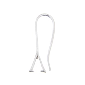 Beadalon Earring Pinch Bail 25mm Silver Nickel Free 4pcs - Cosplay Supplies Inc