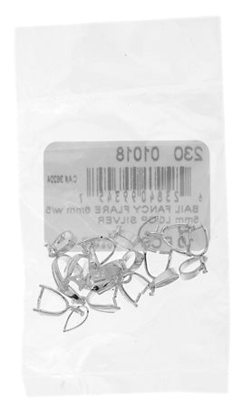 Bail Fancy Flare 6mm With 5.5mm Loop Silver