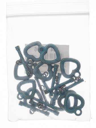 Toggle - Fancy Heart 21x27mm